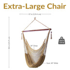 Fauteuil hamac suspendu Sunnydaze Caribbean XL