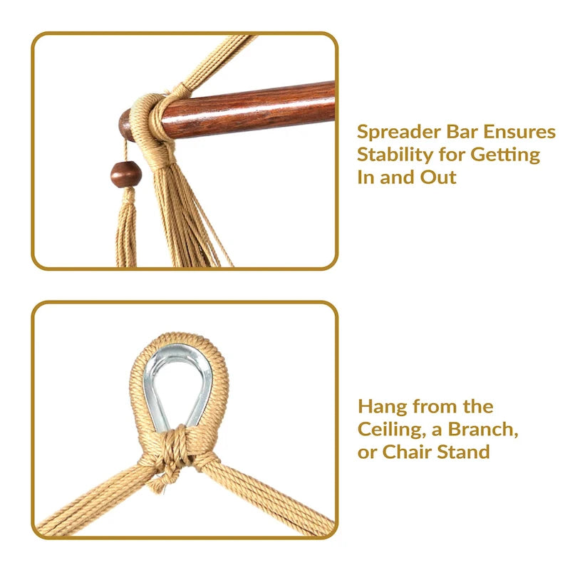 Fauteuil hamac suspendu Sunnydaze Caribbean XL