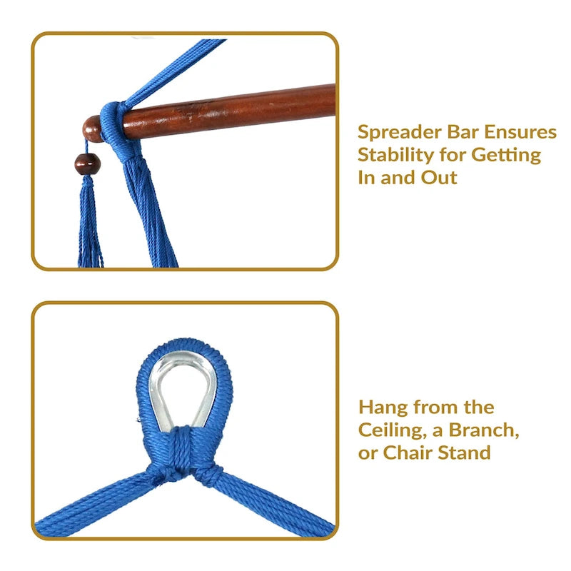 Fauteuil hamac suspendu Sunnydaze Caribbean XL