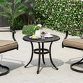 Table d'appoint de patio Costway 24 avec pieds réglables, ronde - Voir les détails