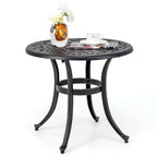 Table d'appoint de patio Costway 24 avec pieds réglables, ronde - Voir les détails