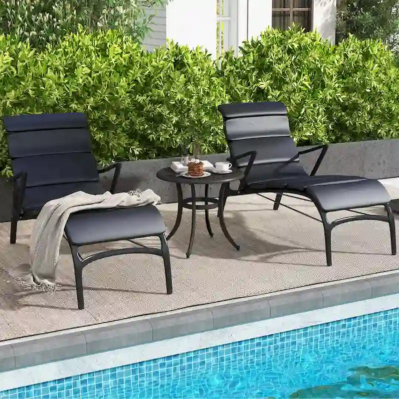 Table d'appoint de patio Costway 24 avec pieds réglables, ronde - Voir les détails