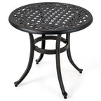 Table d'appoint de patio Costway 24 avec pieds réglables, ronde - Voir les détails