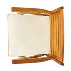 Ensemble de salle à manger d'extérieur 7 pièces en bois d'acacia avec table rectangulaire et 6 chaises rembourrées