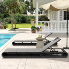 Christopher Knight Home - Angela PE Chaise longue d'extérieur en rotin, ensemble de 2
