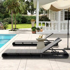 Christopher Knight Home- Angela PE Rattan Outdoor Chaise Lounge Set Of 2