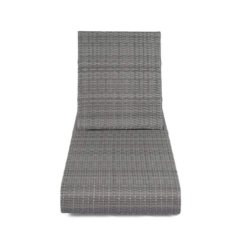 Christopher Knight Home - Angela PE Chaise longue d'extérieur en rotin, ensemble de 2