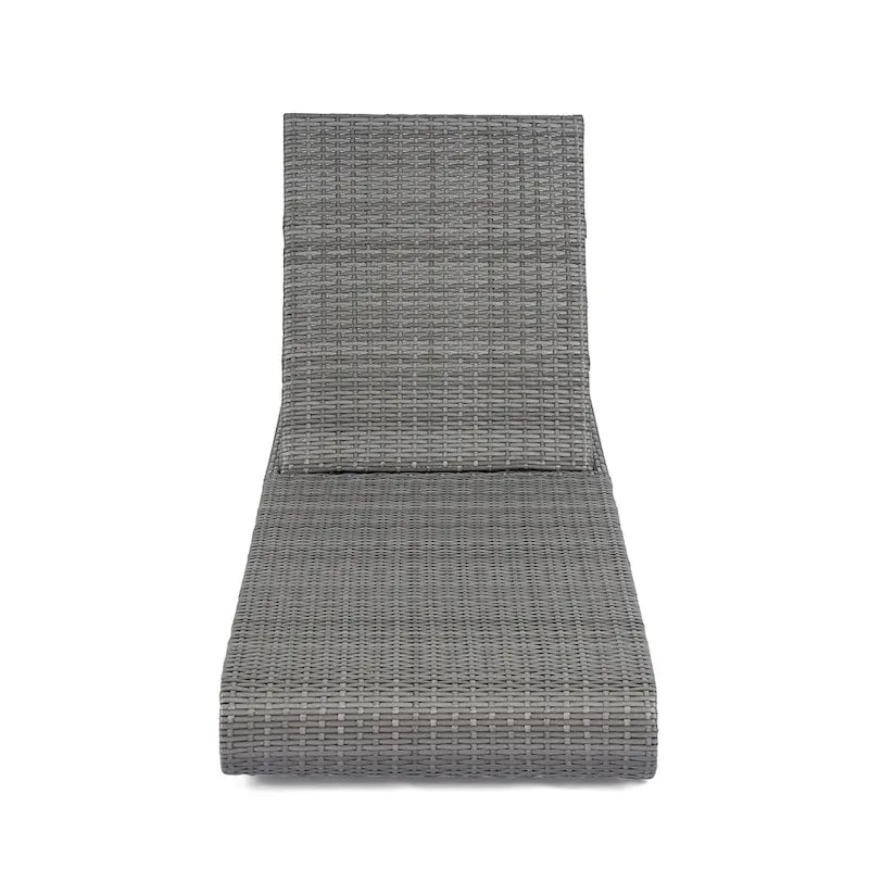 Christopher Knight Home - Angela PE Chaise longue d'extérieur en rotin, ensemble de 2