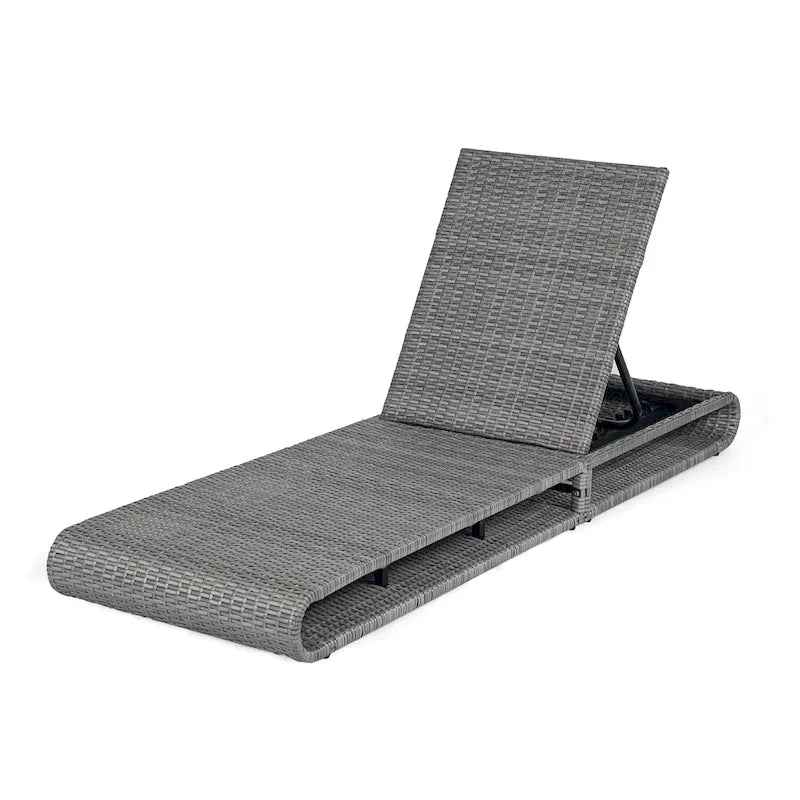 Christopher Knight Home - Angela PE Chaise longue d'extérieur en rotin, ensemble de 2