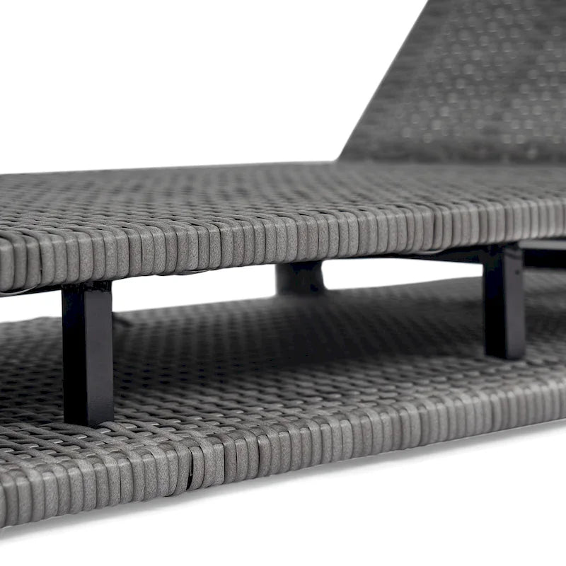 Christopher Knight Home - Angela PE Chaise longue d'extérieur en rotin, ensemble de 2
