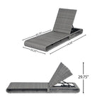 Christopher Knight Home - Angela PE Chaise longue d'extérieur en rotin, ensemble de 2