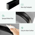 Fauteuil à bascule de patio Costway avec coussin, structure métallique robuste et lisse - Voir les détails