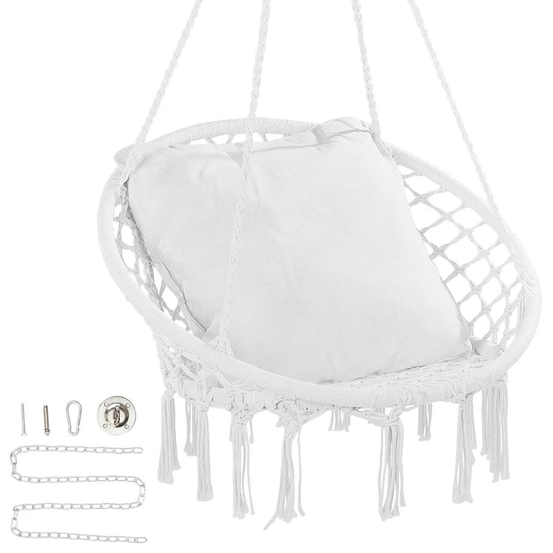 Fauteuil hamac suspendu pour intérieur et extérieur, terrasse, chambre, véranda