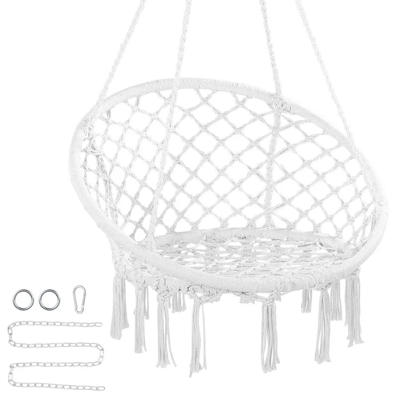 Fauteuil hamac suspendu pour intérieur et extérieur, terrasse, chambre, véranda