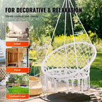 Fauteuil hamac suspendu pour intérieur et extérieur, terrasse, chambre, véranda
