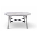 Ensemble de salle à manger d'extérieur pour 4 personnes, en bois, avec trou pour parasol et coussins amovibles, idéal pour terrasse et jardin.