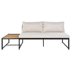 Ensemble de jardin 4 pièces, mobilier de patio durable avec coussins imperméables