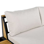 Ensemble de jardin 4 pièces, mobilier de patio durable avec coussins imperméables