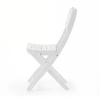 Chaises de salle à manger pliantes d'extérieur en bois d'acacia (lot de 2)