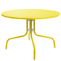 39.25-Inch Outdoor Retro Metal Tulip Table, Yellow