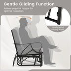 Gymax Lot de 2 fauteuils à bascule d'extérieur simples avec siège et