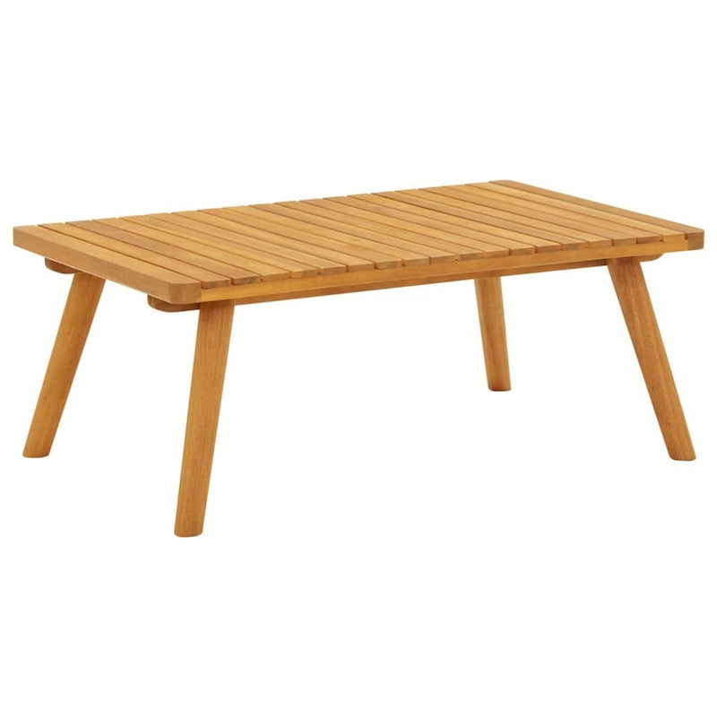 Ensemble canapé d'extérieur modulaire Roma 4 pièces avec table basse, bois massif, gris