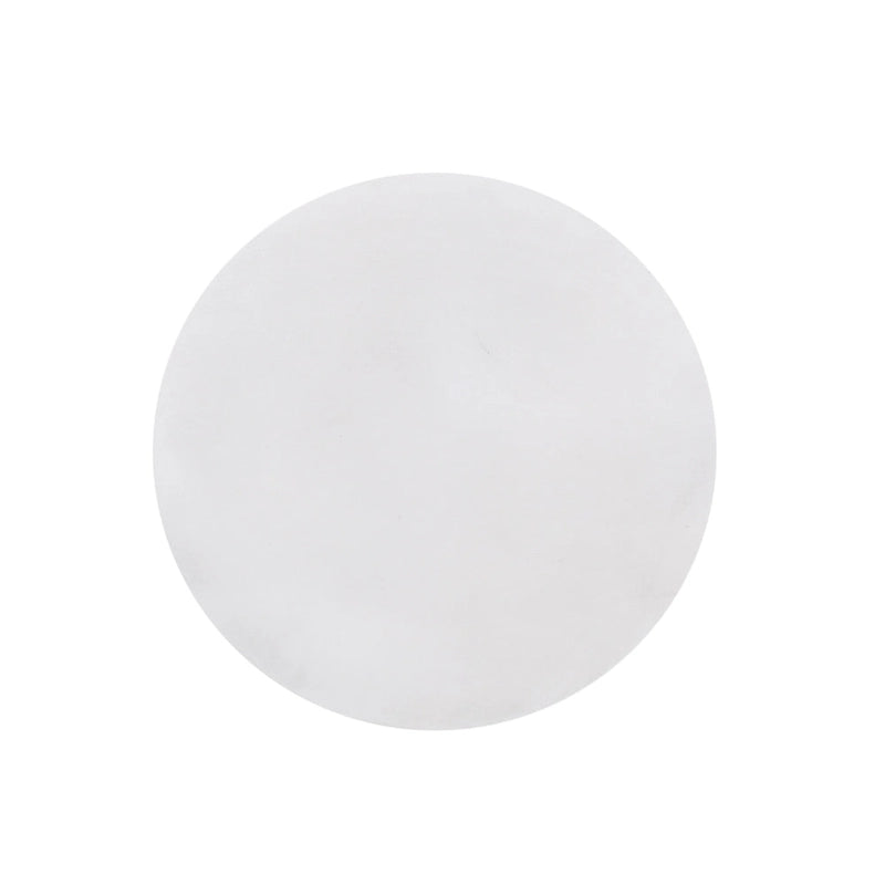 Table d'appoint d'extérieur, plateau rond de 38 cm, aspect béton blanc antique