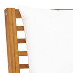 Canapé d'angle modulaire d'extérieur avec assise en forme de coin, lattes en bois d'acacia