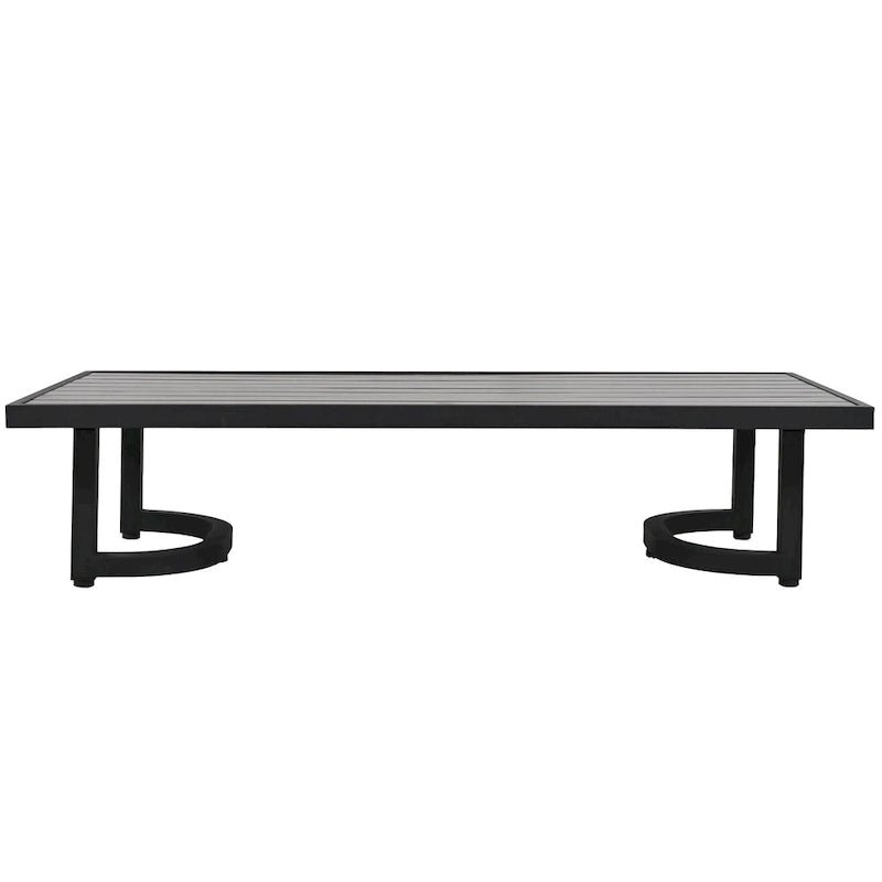 Ensemble de mobilier de patio, ensemble de canapé d'extérieur en acier 5 pièces, ensemble de conversation tout temps avec table basse et 2 chaises individuelles
