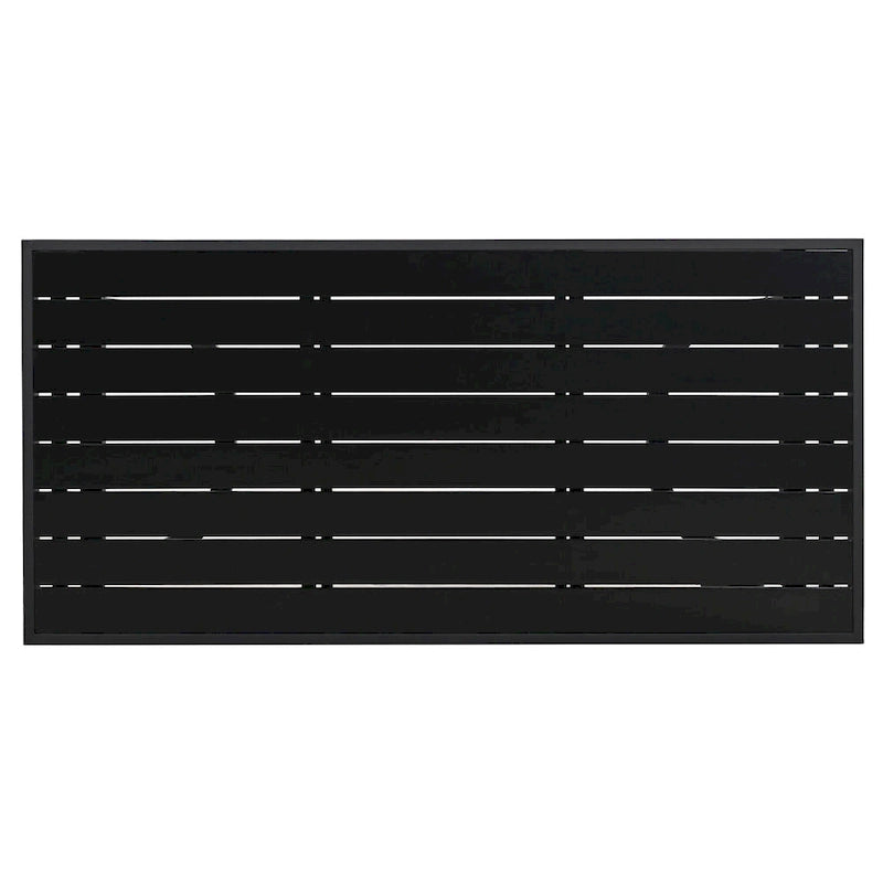 Ensemble de mobilier de patio, ensemble de canapé d'extérieur en acier 5 pièces, ensemble de conversation tout temps avec table basse et 2 chaises individuelles
