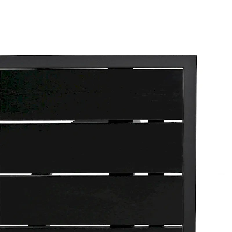 Ensemble de mobilier de patio, ensemble de canapé d'extérieur en acier 5 pièces, ensemble de conversation tout temps avec table basse et 2 chaises individuelles