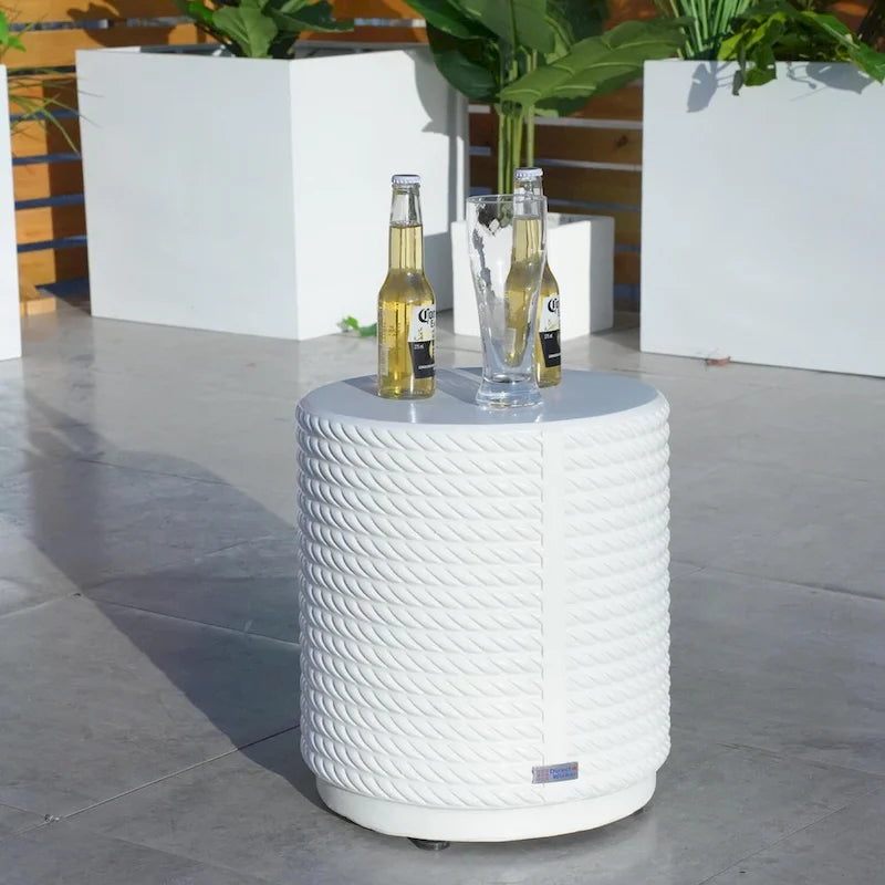 Ensemble de canapé d'extérieur 3 pièces en aluminium avec coussins rembourrés de mousse et table basse