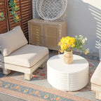 Ensemble de canapé d'extérieur 3 pièces en aluminium avec coussins rembourrés de mousse et table basse