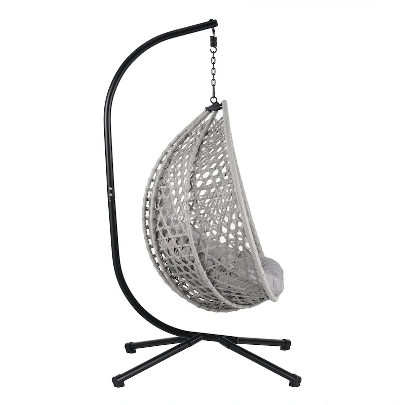 Fauteuil suspendu œuf polyvalent U_STYLE pour une utilisation intérieure et extérieure