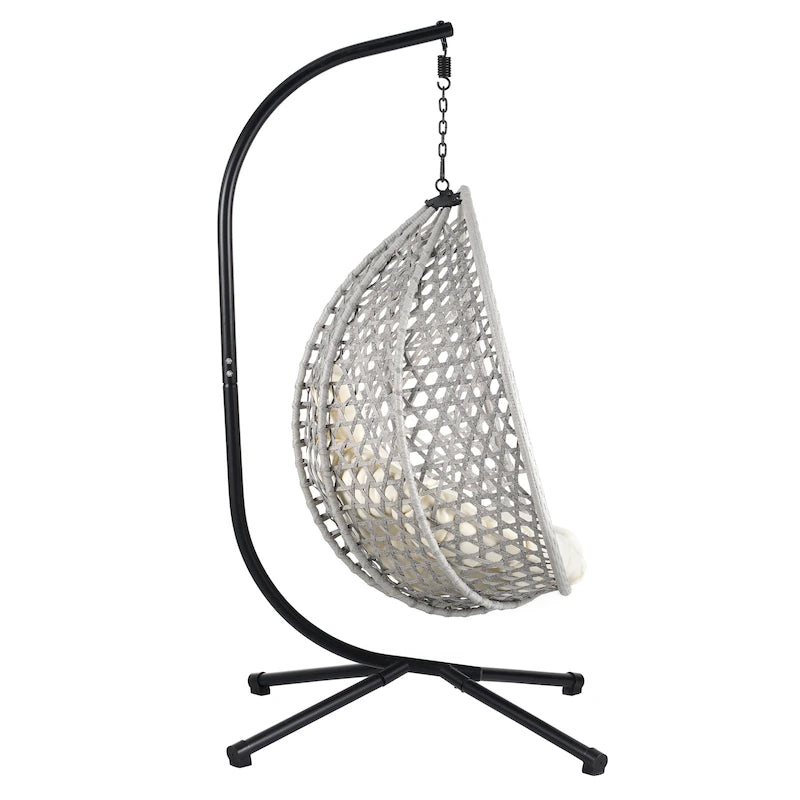 Fauteuil suspendu œuf polyvalent U_STYLE pour une utilisation intérieure et extérieure