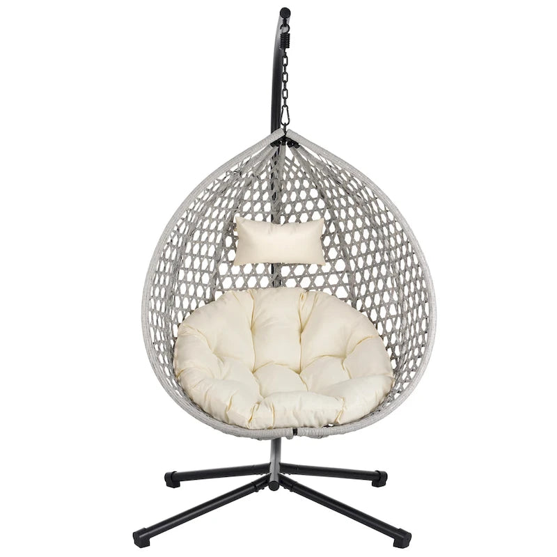 Fauteuil suspendu œuf polyvalent U_STYLE pour une utilisation intérieure et extérieure