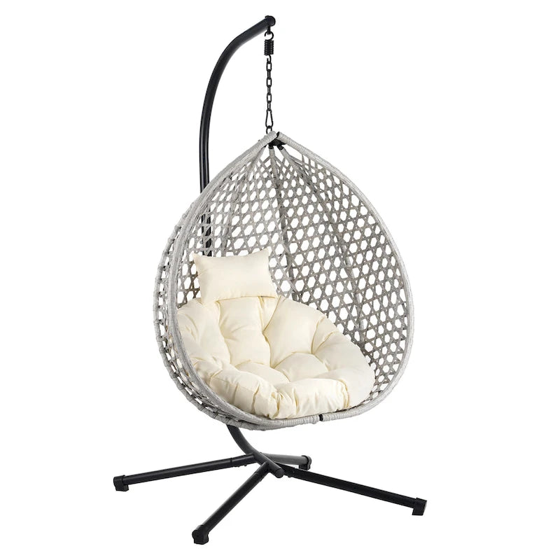 Fauteuil suspendu œuf polyvalent U_STYLE pour une utilisation intérieure et extérieure