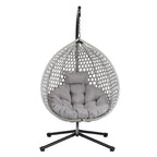 Fauteuil suspendu œuf polyvalent U_STYLE pour une utilisation intérieure et extérieure