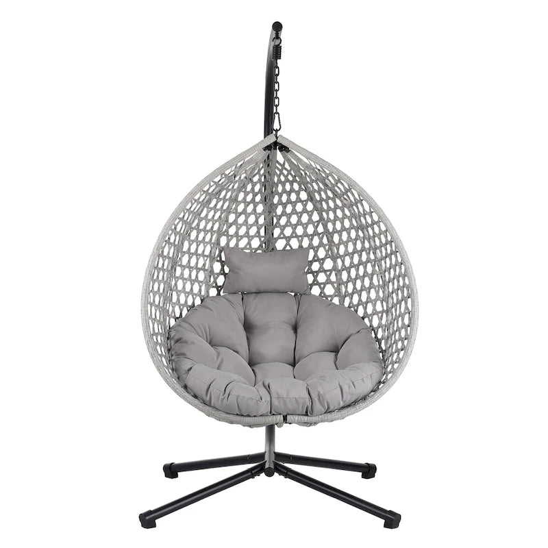 Fauteuil suspendu œuf polyvalent U_STYLE pour une utilisation intérieure et extérieure