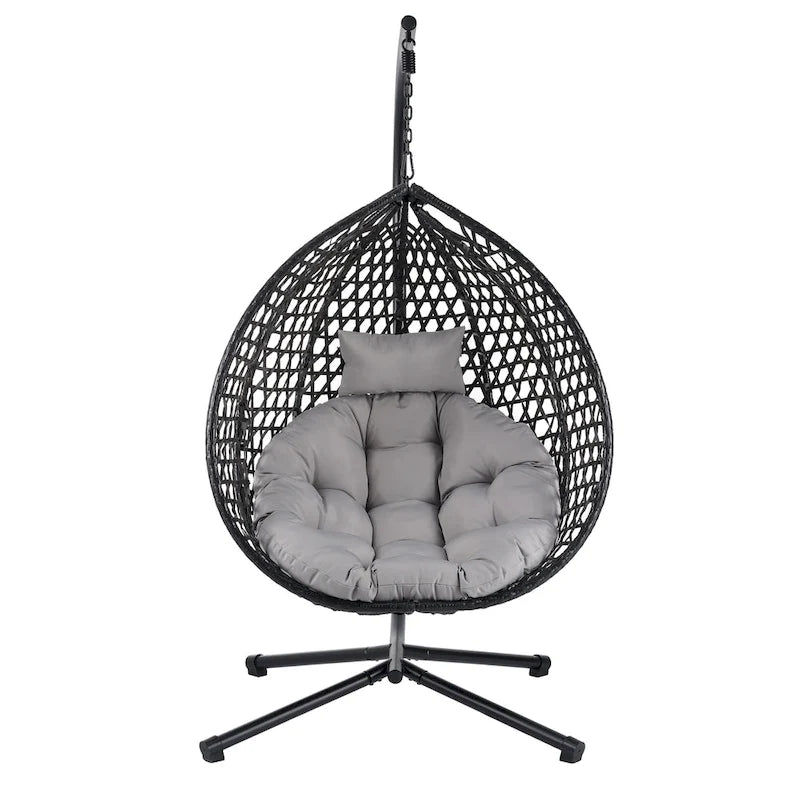 Fauteuil suspendu œuf polyvalent U_STYLE pour une utilisation intérieure et extérieure