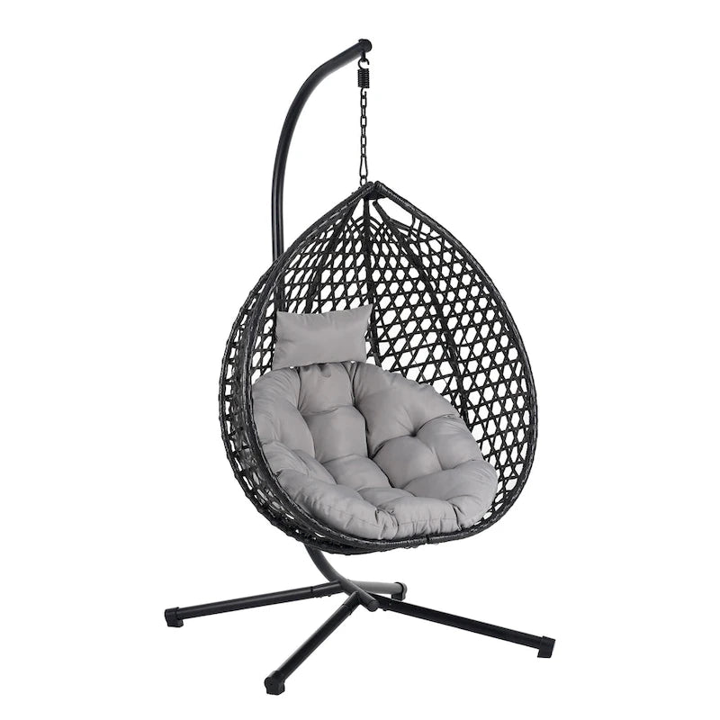 Fauteuil suspendu œuf polyvalent U_STYLE pour une utilisation intérieure et extérieure