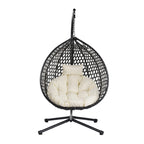 Fauteuil suspendu œuf polyvalent U_STYLE pour une utilisation intérieure et extérieure