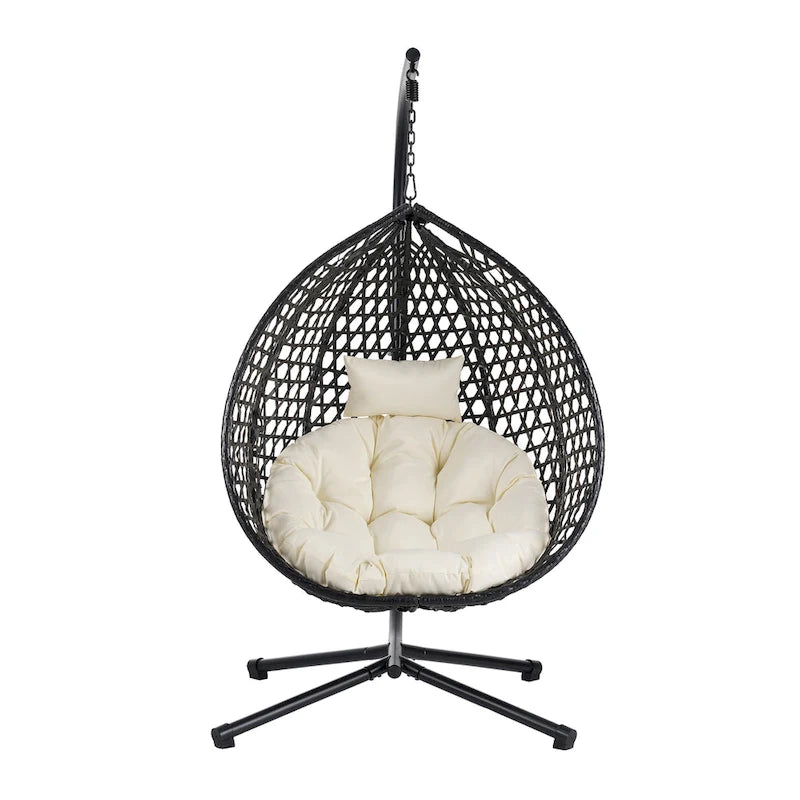 Fauteuil suspendu œuf polyvalent U_STYLE pour une utilisation intérieure et extérieure