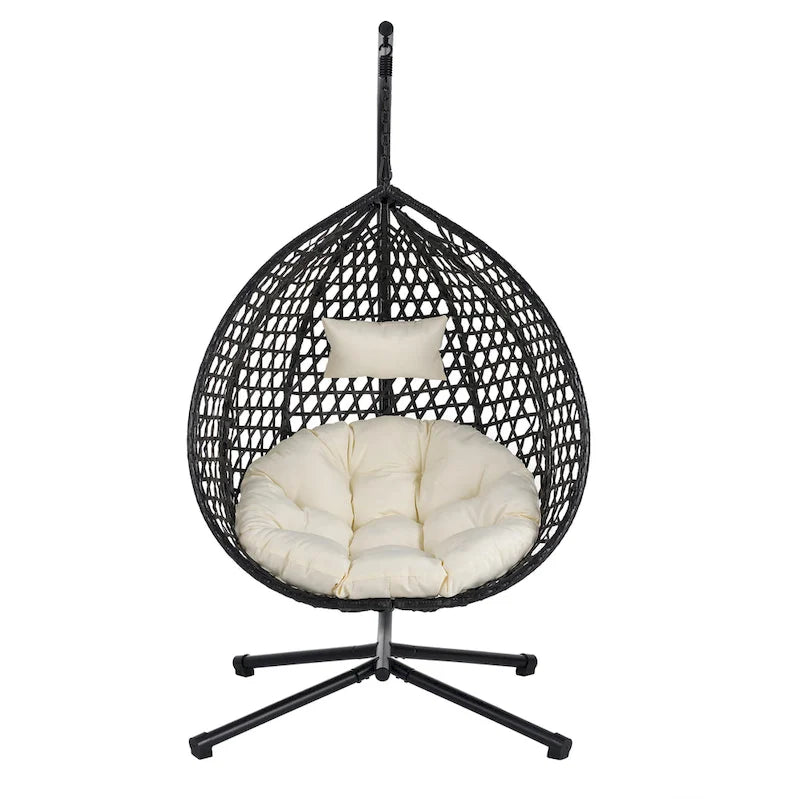 Fauteuil suspendu œuf polyvalent U_STYLE pour une utilisation intérieure et extérieure