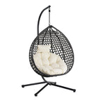 Fauteuil suspendu œuf polyvalent U_STYLE pour une utilisation intérieure et extérieure