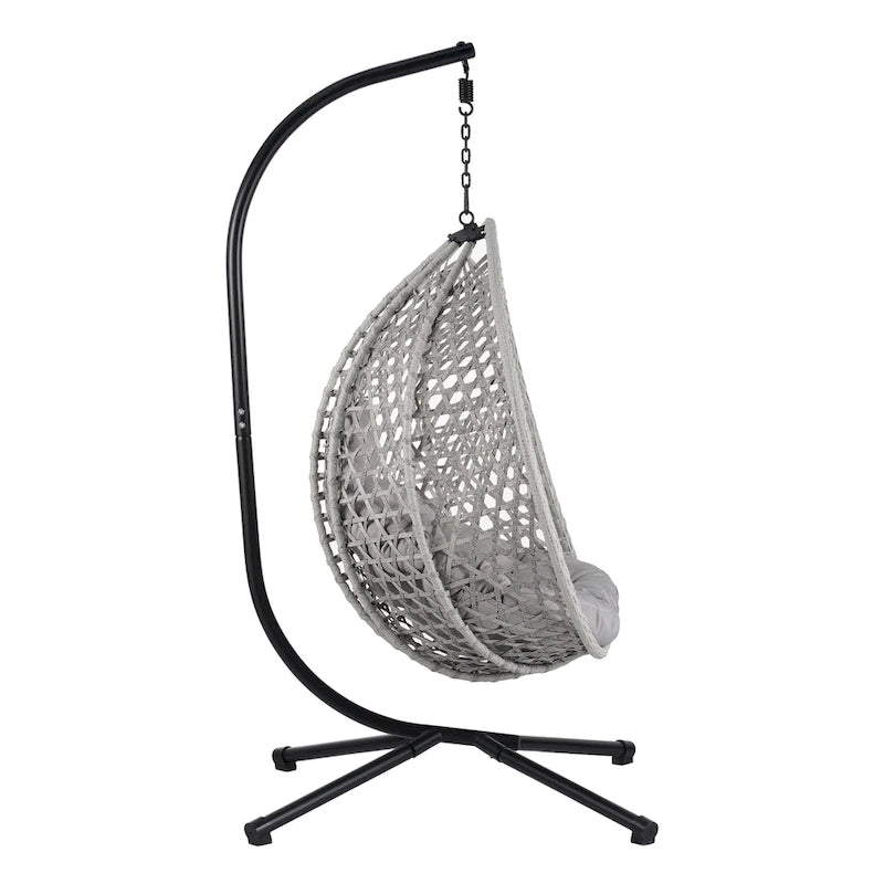 Fauteuil suspendu œuf polyvalent U_STYLE pour une utilisation intérieure et extérieure