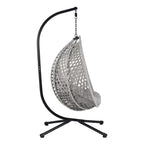 Fauteuil suspendu œuf polyvalent U_STYLE pour une utilisation intérieure et extérieure