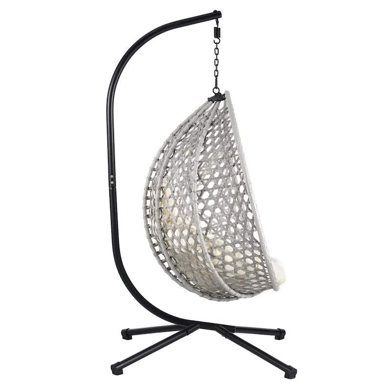 Fauteuil suspendu œuf polyvalent U_STYLE pour une utilisation intérieure et extérieure