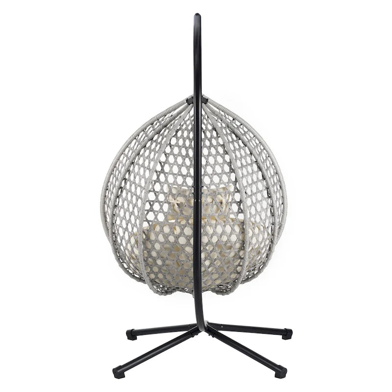 Fauteuil suspendu œuf polyvalent U_STYLE pour une utilisation intérieure et extérieure
