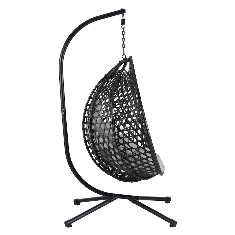 Fauteuil suspendu œuf polyvalent U_STYLE pour une utilisation intérieure et extérieure